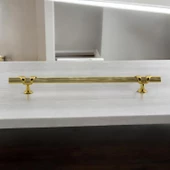 Emir Kulp Gold 224 mm - 22.4 cm Metal Mobilya Mutfak Çekmece Dolap Dolabı Kapak Kulbu Kulpu Kulpları thumbnail 4