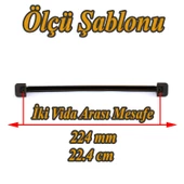 Penguen 224 mm Eskitme Antik Sarı Metal Mobilya Mutfak Çekmece Dolap Dolabı Kulpu Kulbu Kulpları - 2