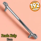 Prade 192 mm Krom Kulp Metal Mobilya Çekmece Mutfak Kapak Dolap Kulpları Dolabı Kulbu Kulpu thumbnail 1