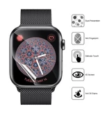 Apple Watch 9 41mm Uyumlu 3 Adet Parmak izi bırakmaz MAT Ekran Koruyucu Nano Jelatin - 4