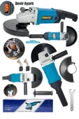 Büyük Boy Elektrikli Devir Ayarlı Taşlama Makinesi Spiral Jet Metal Kesme 180mm 4000W - 1