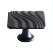 Mobilya Mutfak Dolabı Çekmece Dolap Kulpları Kapak Kulpu Kulb Dalga Düğme Mat Siyah Kulp Metal thumbnail 1