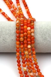 Madagaskar Akik Doğal Taş Dizi 6 mm Küre Kesim thumbnail 1