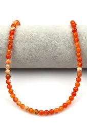 Madagaskar Akik Doğal Taş Dizi 6 mm Küre Kesim thumbnail 2