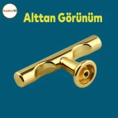 Dolap Mobilya Mutfak Dolabı Çekmece Dolap Kapak Kulpu Kulbu Tepsi Düğme Metal Kulp Altın thumbnail 4
