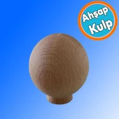 Ahşap Küre Kulp Tek Vidalı Çekmece Mutfak Mobilya Dolabı Dolap Kulpu Kulbu Düğme Kulpları thumbnail 1