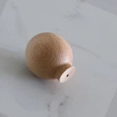 Ahşap Küre Kulp Tek Vidalı Çekmece Mutfak Mobilya Dolabı Dolap Kulpu Kulbu Düğme Kulpları thumbnail 5