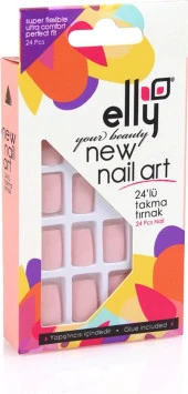 Elly Pembe Takma Tırnak -65 - 1