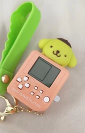 Anahtarlık Sanrio Pompompurin Mini Game Tetris Oyun Konsol Anahtarlık thumbnail 3
