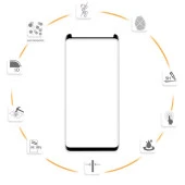 Galaxy Note 8  Kavisli Full Yapışkanlı Cam Ekran Koruyucu thumbnail 4