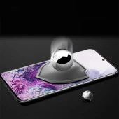 Galaxy S20 Ultra  Kavisli Full Yapışkanlı Cam Ekran Koruyucu thumbnail 6