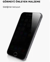 Apple iPhone 8  Kor Privacy Cam Ekran Koruyucu - 7