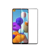 Galaxy A21  Kenarları Kırılmaya Dayanıklı Cam Ekran Koruyucu thumbnail 5