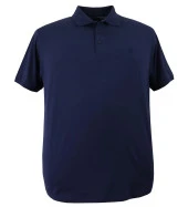 Büyük Beden Erkek Tişört Polo Yaka Düz Pike Lacivert - 1