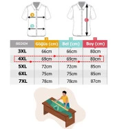 Büyük Beden Erkek Tişört Polo Yaka Düz Pike Lacivert - 5