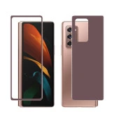 Galaxy Z Fold 2  Ön Arka 5D Full Yapışkanlı Temperli Ekran Koruyucu thumbnail 3