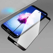 Huawei Y7 2018  Kenarları Kırılmaya Dayanıklı Cam Ekran Koruyucu thumbnail 4