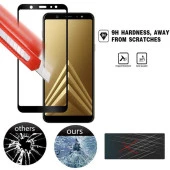 Galaxy A9 2018  Kenarları Kırılmaya Dayanıklı Cam Ekran Koruyucu thumbnail 3