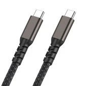 2.Jenerasyon Type-C to Type-C USB3.2 PD Data Kablosu 100W 20Gbps 4K@60Hz 0.5 Metre thumbnail 3