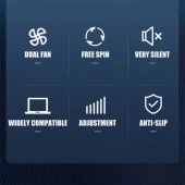 HZ-01 Soğutucu Fanlı Laptop Standı thumbnail 6