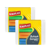 Koroplast Oluklu Bulaşık Süngeri 8 Li x 2 Paket - 1