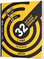 7. Sınıf Fen Bilimleri 32 Haftalık Kazanım Denemeleri Hız Yayınları - 1