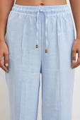 Belden Bağlamalı Pantolon Açık Mavi thumbnail 4