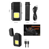 çakmak fener anahtarlık elektronik çakmak usb şarjlı - 1