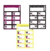 Keskin Color Kuromi Okul Etiketi 3 Sayfa 24 etiket - 1