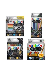 Metalik Seri Boyalar 4 Lü Set Kuru / Pastel / Keçeli / Guaj thumbnail 1