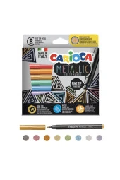 Metalik Seri Boyalar 4 Lü Set Kuru / Pastel / Keçeli / Guaj thumbnail 3