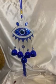 Deprem Zili Çanı Rüzgar Çanı Zili Feng Shui Ejderha Yılı Koruyucu Telkari Göz NAzar Boncuğu Objeli thumbnail 5
