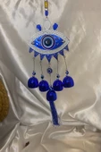 Deprem Zili Çanı Rüzgar Çanı Zili Feng Shui Ejderha Yılı Koruyucu Telkari Göz NAzar Boncuğu Objeli thumbnail 1