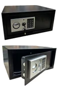 Germany Büyük Boy Laptop Tipi Ev Ofis Otel Tipi Şifreli Anahtarlı Çelik Para Kasası  20x43x35cm - 3