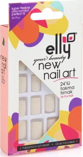 Elly Beyaz Takma Tırnak -67 - 1