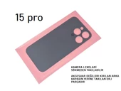 iPhone 15 PRO Arka Pil Batarya Kapağı (CAM) MAVİ thumbnail 2