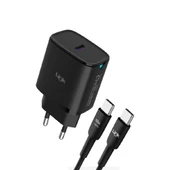 LinkTech C311 25W PD Type-C to Type-C Kablolu Şarj Aleti Set - 1