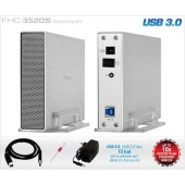 FRISBY 3.5" USB 3.0 FHC-3520S Sata Alüminyum Harddisk Kutusu Gümüş - 1