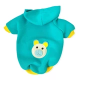 Blue Bear Kapşonlu Sweatshirt Kedi Süeteri Kedi Kıyafeti - 3