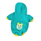 Blue Bear Kapşonlu Sweatshirt Kedi Süeteri Kedi Kıyafeti - 5