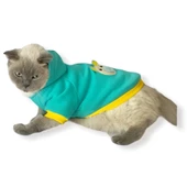Blue Bear Kapşonlu Sweatshirt Kedi Süeteri Kedi Kıyafeti - 2