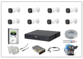 DAHUA 8 KAMERA FULL TAKIM SET 1080 FULL HD GECE GÖRÜŞ UZAKTAN İZLEME 2 TB HDD - 1