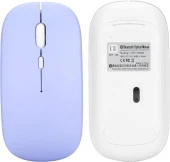 Preo Ptab T10 10.1" Uyumlu Kablosuz Bluetooth Pilli Optik Mouse - Mor - 7