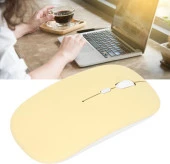 Redline Space A8 8" Uyumlu Kablosuz Bluetooth Pilli Optik Mouse - Sarı thumbnail 3