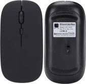 Lenovo Tab M10 Plus ZAAJ0353TR 10.61" Uyumlu Kablosuz Bluetooth Pilli Optik Mouse - Siyah - 6