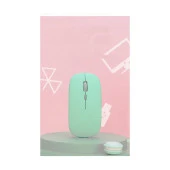 Vorcom S10 10" Uyumlu Kablosuz Bluetooth Pilli Optik Mouse - Yeşil - 2