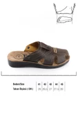 Gezer 09878 Rahat 4 Nokta Taban Kapalı Erkek Terlik Sandalet - 2