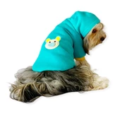 Blue Bear Kapşonlu Köpek Sweat by Kemique - 1