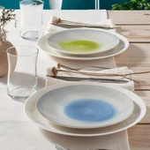 GÜRAL PORSELEN Camelia 6 Parça Bone Pasta Takımı - 22256 - 4