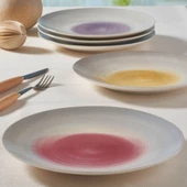 GÜRAL PORSELEN Camelia 6 Parça Bone Pasta Takımı - 22256 - 1